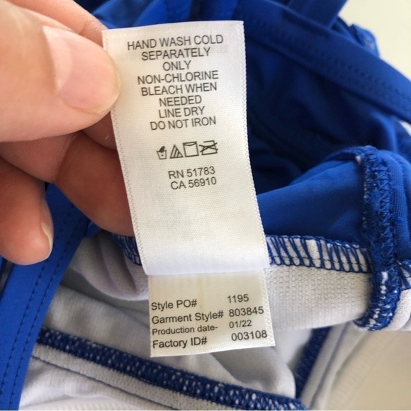 Maurices American Beach™ Ruched Twist Front Tankini Top Size Small - Picture 13 of 14